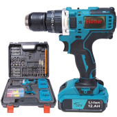Yeni Xr Çift Batarya 58vf 12ah Şarjlı Matkap Seti (Mavi)  EEA325 (B) - 1