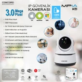 Concord Ip Smart Kamera 3mp 3.6mm Wifi Renkli Gece Görüş Mpia-Kei thumbnail 2