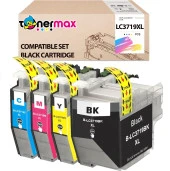 Brother MFC-J2730DW Muadil Set Kartuş / LC3719XL Set - 4
