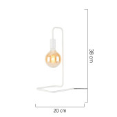 Apliqa 3465-01-WH Aktaç Masa Lambası - 3