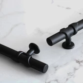 Maça Siyah Metal Kulp 128 mm-12,8 cm Mobilya Çekmece Mutfak Dolabı Dolap Kulpları Kulbu Kulpu thumbnail 4