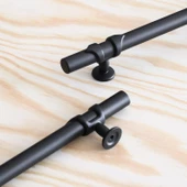 Maça Siyah Metal Kulp 128 mm-12,8 cm Mobilya Çekmece Mutfak Dolabı Dolap Kulpları Kulbu Kulpu thumbnail 6