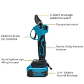 Akülü Makaslı Dal Budama ve Dal Budama Testere 2Li Set 58V 5Ah Çift Akülü Çelik Şanzımanlı EEA101 (B) - 2