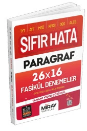 Miray 2024 Tyt Paragraf Sıfır Hata 16 Deneme 2024 - 1