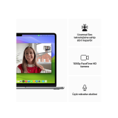 Apple MacBook Air M3 Çip 8GB 256GB SSD macOS 13" Taşınabilir Bilgisayar Gece Yarısı - 2