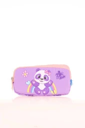 Kaukko Kids 3 Bölmeli Kalem Çantası Toys Panda Lila L8154 - 1