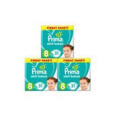 Prima Aktif Bebek 8 Numara Xxl 31 Adet 3 Lü Set - 1
