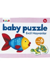 Evcil Hayvanlar Bebek Puzzle 12 Parça - 1