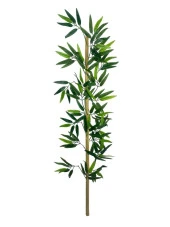 Nettenevime 5li Set Yapay Bambu Sopası 12 Yapraklı 110cm Yapay Çiçek Bambu Duvarı Separatör Çiçeği Yapay Çiçek thumbnail 2