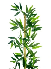 Nettenevime 5li Set Yapay Bambu Sopası 12 Yapraklı 110cm Yapay Çiçek Bambu Duvarı Separatör Çiçeği Yapay Çiçek thumbnail 4