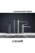 CREAVİT Lua Lavabo Bataryası Armatürü Metalik Gri LU1500GR - 6