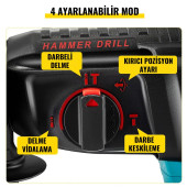 Şarjlı 88v max 5ah Kömürsüz Professional Kırıcı Delici Hilti E150 (B) - 3