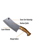 EKİNLER Ahşap Saplı Satır EEA249 30cm, kemik kıran - 3