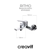 Creavit RT2500 Ritmo Banyo Armatür - 2