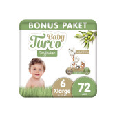 Baby Turco Doğadan 6 Beden xlarge 72'li Bebek Bezi - 1