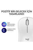 M240 Sessiz Kompakt Kablosuz Bluetooth Mouse - Beyaz - 5