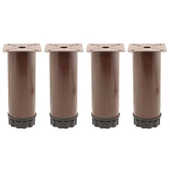 Ayarlanabilir Dolap Mobilya Kanepe Baza Koltuk Metal Destek Yükseltici Ayağı 10 cm Kahve Ayakları 4 Adet thumbnail 6