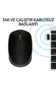 M171 USB Alıcılı Kablosuz Kompakt Mouse - Siyah 910-004424 - 4
