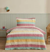 Karaca Home Young Octavia Multicolor Tek Kişilik Yatak Örtüsü Takımı - 1