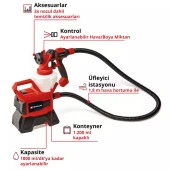 Einhell TE-SY 18/90 Lİ Solo Sprey Boya Tabanca Sistemi 4260040 - 2