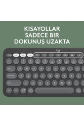 Pebble Keys 2 K380s Multi-Device Bluetooth Klavye - Grafit 920-011859 - 7