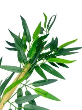 Nettenevime 5li Set Yapay Bambu Sopası 6 Yapraklı 50cm Yapay Çiçek Bambu Duvarı Separatör Çiçeği Yapay Çiçek thumbnail 4