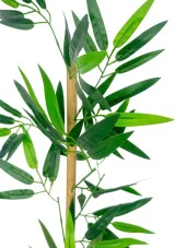 Nettenevime 5li Set Yapay Bambu Sopası 6 Yapraklı 50cm Yapay Çiçek Bambu Duvarı Separatör Çiçeği Yapay Çiçek thumbnail 6