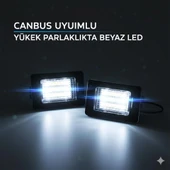 Space 12V Beyaz Canbus Plaka Altı Led Ampul (2'li Set) thumbnail 1