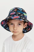Erkek Çocuk Desenli Bucket Şapka 7011 - 1