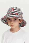Erkek Çocuk Desenli Bucket Şapka 7003 - 1