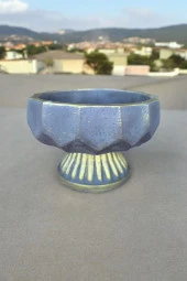 Ayaklı dekoratif beton saksı geometrik dizayn thumbnail 2