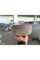 Kare Desen Beton Aranjman, Orkide ve Bonsai Saksısı 08 - 2