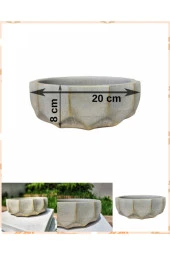 Geometrik aranjman ve bonsai saksısı altın yaldızlı - 2