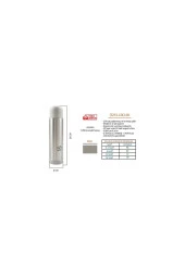 Cooker çelik matara termos - çelik su çay termosu 500 ml. ckr2001 gri - 2