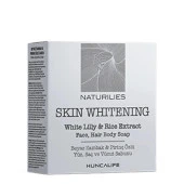 HuncaLife Naturilies Skin Whitening Beyaz Zambak ve Pirinç Özlü Beyazlatıcı Yüz-Saç-Vücut Sabunu 90 GR - 2