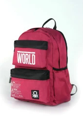 Çocuk Kol Saati Hediyeli Benetton Büyük Kapasiteli Çocuk Okul Çantası B.NT.03833 - 2