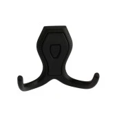 Vestiyer Mobilya Duvar Askısı Metal Dolap Elbise Askılığı Siyah Renk Askı Siyah Kapaklı - 5