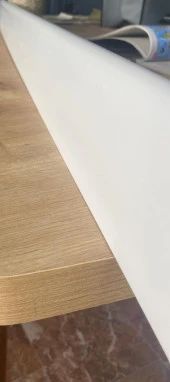 Renkli Duvarlar 10cmx240cm Beyaz İCON PVC Çıta Parke Süpürgelik Kenar Çıtalama Dekoratif Ev Süpürgelik 1 Boy 240cm - 5