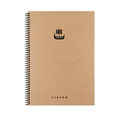 Keskin Color Viking Sert Kapak Spiralli Defter 20x28 cm 100 yp Çizgili - 3