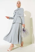 Krep Etekli İkili Takım Gri thumbnail 2