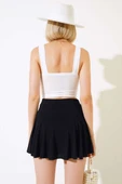 Sandy Şort Etek Siyah thumbnail 3