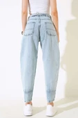 Boyfriend Salaş Kot Pantolon Buz Mavisi thumbnail 3