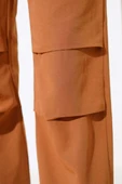 Bel Ve Paça Lastikli Paraşüt Pantolon Camel thumbnail 4