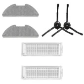 srfn ticaret Xiaomi Mop 2 Lite MJSTL (Siyah) Uyumlu Aksesuar Seti - 6 Parça thumbnail 1