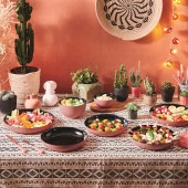 VICKY TEMPERLİ SİYAH&TOPRAK SERVİS TABAĞI 25 CM LUMİNARC thumbnail 1