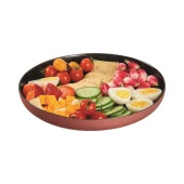 VICKY TEMPERLİ SİYAH&TOPRAK SERVİS TABAĞI 25 CM LUMİNARC thumbnail 5