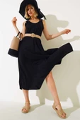 Halka Askılı Elbise Siyah thumbnail 1
