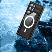 Galaxy S24 Ultra Kılıf Magsafe Şarj Özellikli 1-1 Su Geçirmez Kılıf thumbnail 7