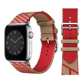 Apple Watch 1 2 3 4 5 6 7 8 9 Se Ultra 49/46/45/44/42 mm Kordon KRD-51 Hasır Strap Kayış - 4
