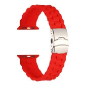 Apple Watch 1 2 3 4 5 6 7 8 9 Se Ultra 49/46/45/44/42 mm Kordon KRD-72 Silikon Strap Kayış - 10